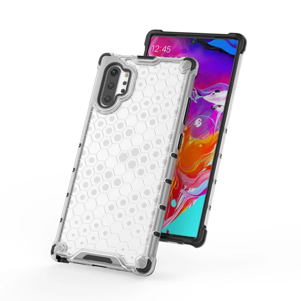 Для samsung Galaxy Note 10 Plus Pro чехол Прозрачный Прочный Гибридный бронированный чехол для samsung Note10 аксессуары(XS0514