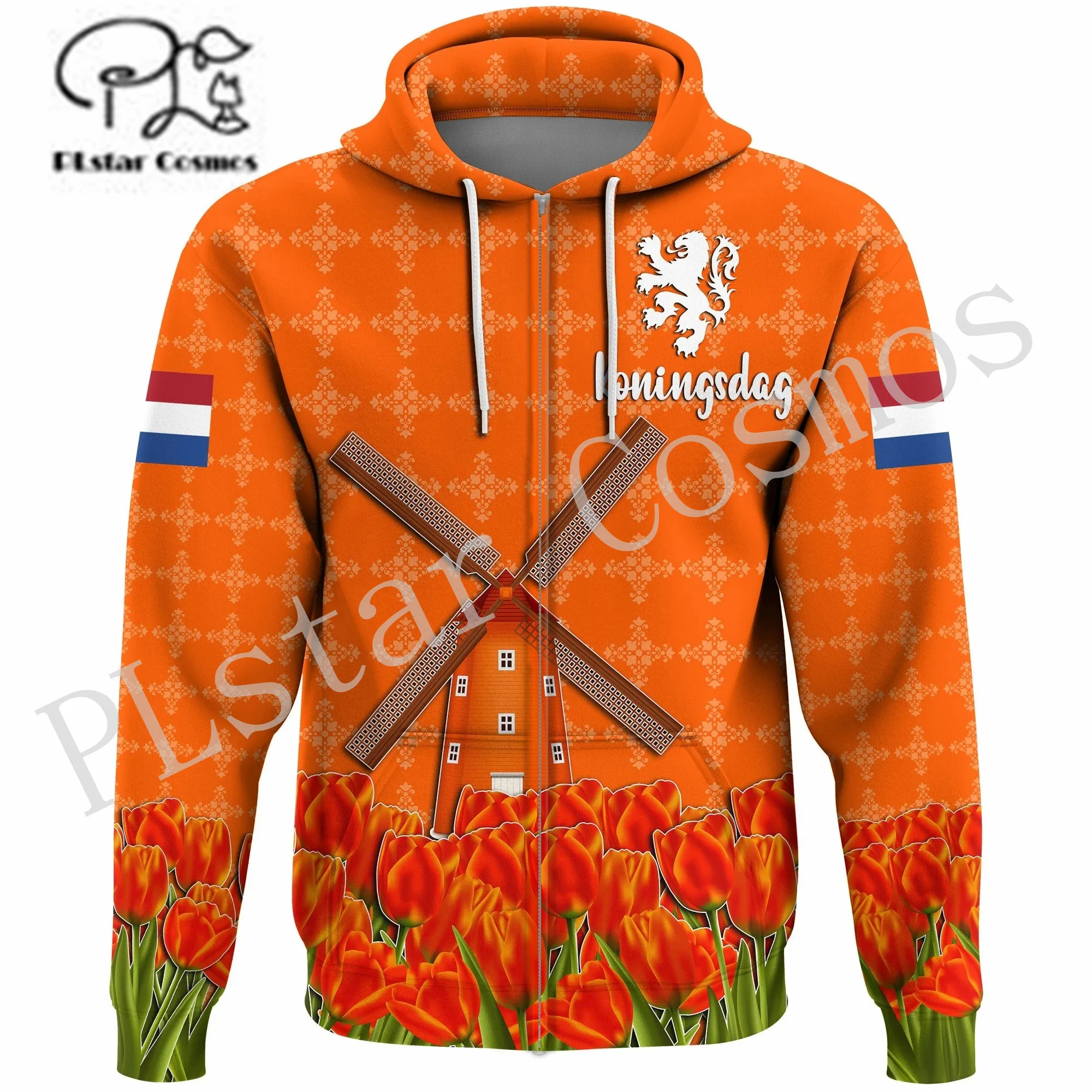 

PLstar Cosmos 3DPrint Netherlands Flag National Culture Country Amazing Harajuku Streetwear Funny Unisex Hoodies/Sweatshirt/Zip2