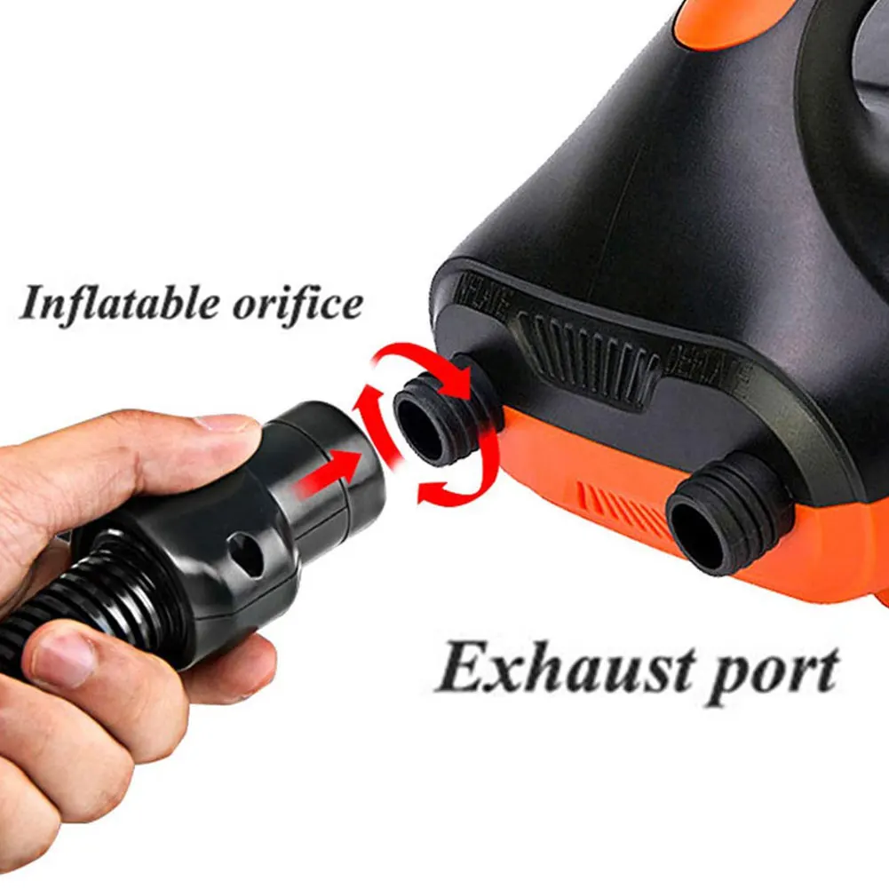 

high pressure DC12V electrical electric air pump built in battery inflatable boat sup surf board stand up paddle kayak canoe