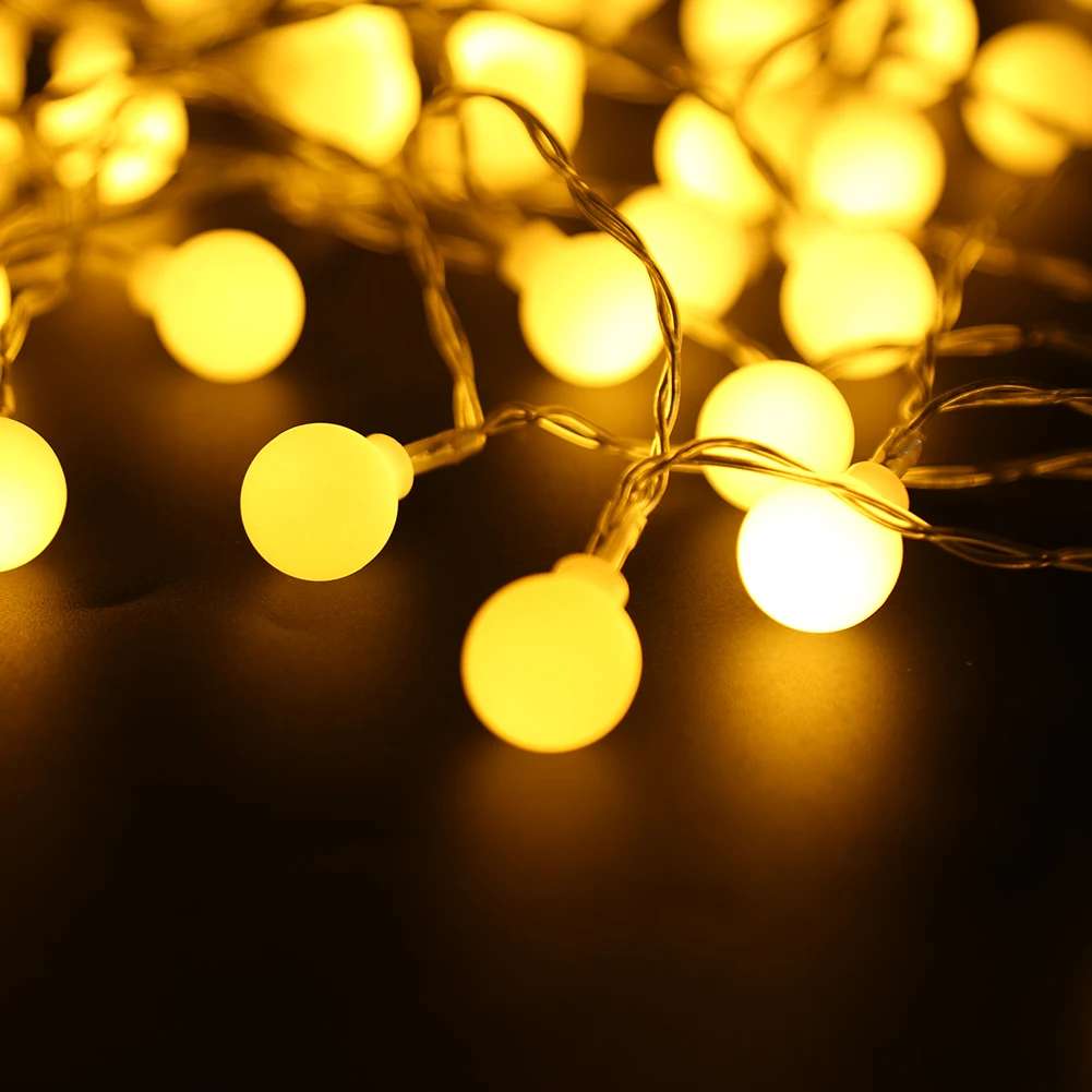 6 м 50LED Батарея коробка Фея светильник строка дистанционного Управление мяч