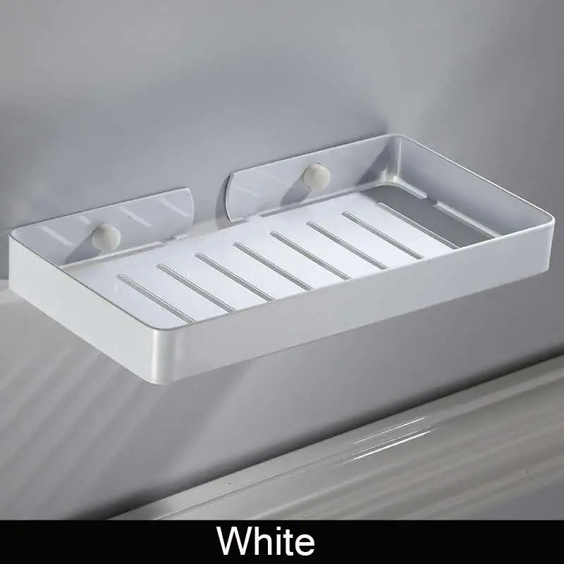 Полка черная угловая для ванной комнаты без крючка полка косметики стеллаж душа