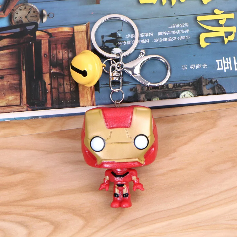 2020 Новинка Marvel Мстители Железный человек брелок Тор молот паук Супермен Капитан