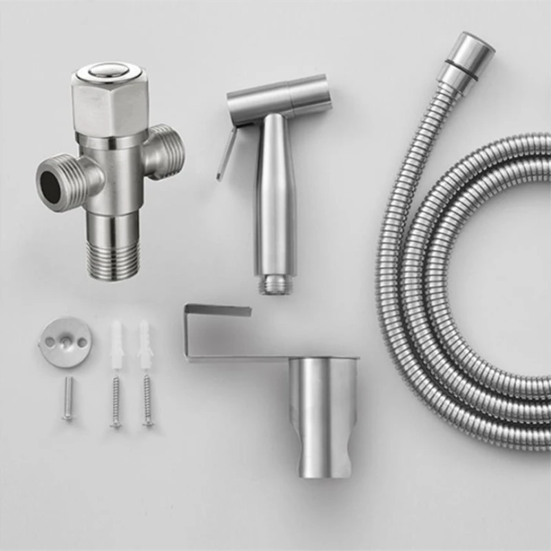 

Stainless Steel Shower Heads Set Toilet Handheld Shattaf Bidet Sprayer Shower Faucet Accessories Muslim Shower Ducha Higienica