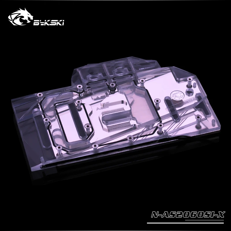 Водяной блок Bykski GPU для ASUS RTX 2060 O6G SI графическая карта MOBO AURA SYNC 12 В/5 В N AS2060SI X|Кулеры