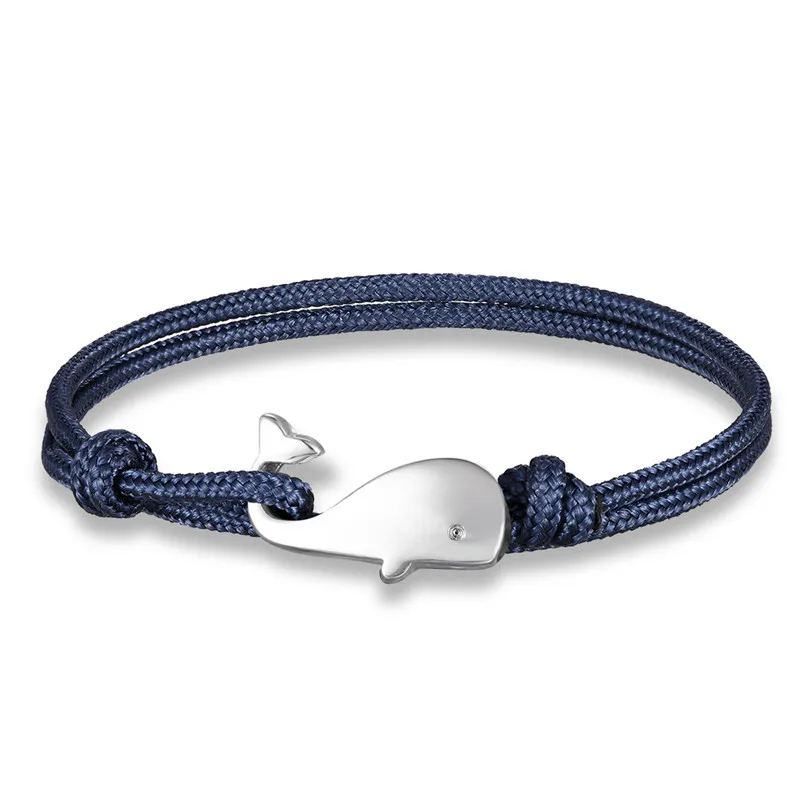 Женский браслет с хвостом милого Кита цепочка якорем подвеска в виде русалки