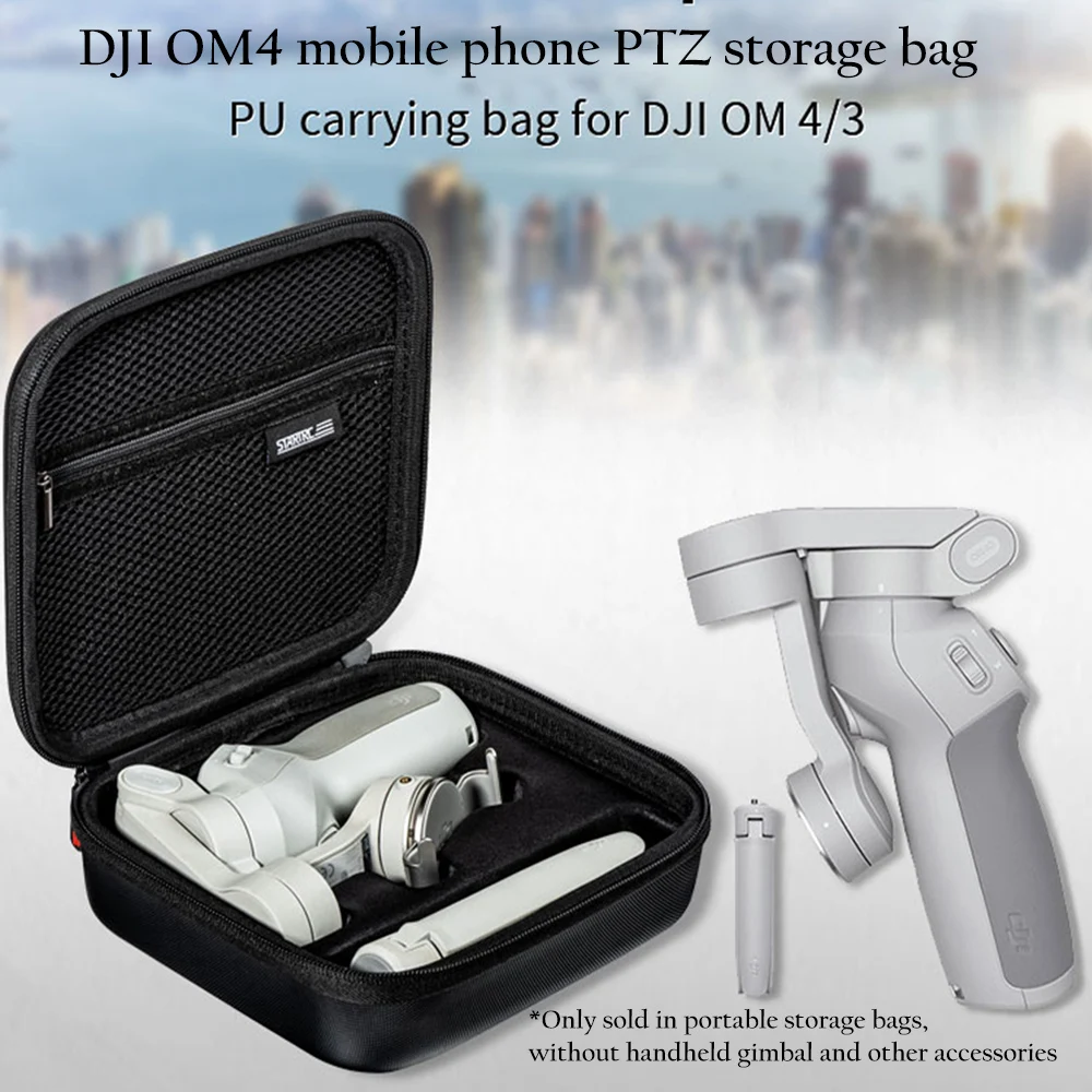 

Handheld Gimbal Storage Bag for DJI OSMO MObile 3 Mobile Phone Stabilizer Set PU Bag for DJI OM4 Accessory Box