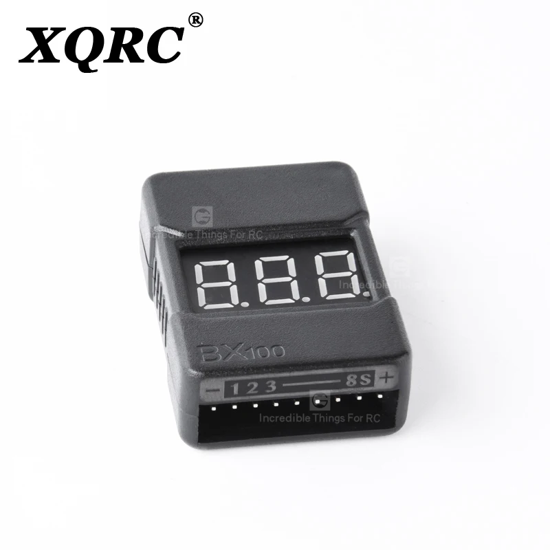 XQRC Bx100 1-8s LiPo тестер напряжения батареи/зуммер низкого напряжения/детектор
