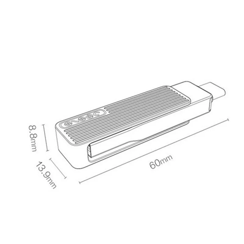 Jesis двойной интерфейс U диск Type-C USB Мобильный телефон 360 вращающийся алюминиевый