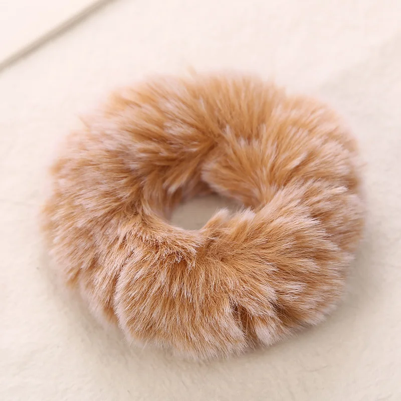 Резинки для волос с имитацией кроличьего хвоста эластичные аксессуары цветочный