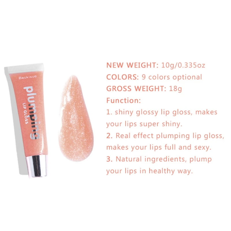 Красочные микро флэш блеск для губ стекло глазурь сексуальные губы насос стойкий