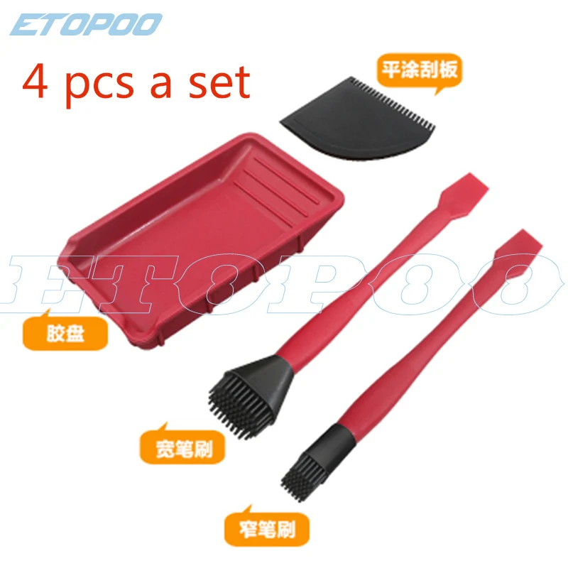 4 шт./лот силиконовая щетка для волос мягкая резиновая деревообрабатывающая