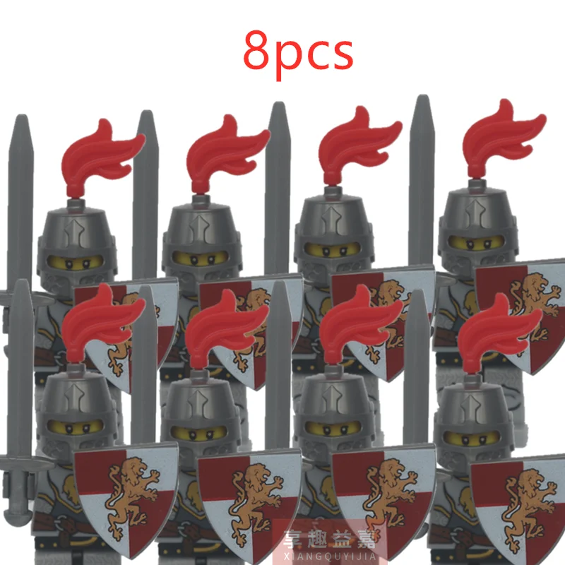 8 шт. Детский конструктор Королевский рыцарь | Игрушки и хобби