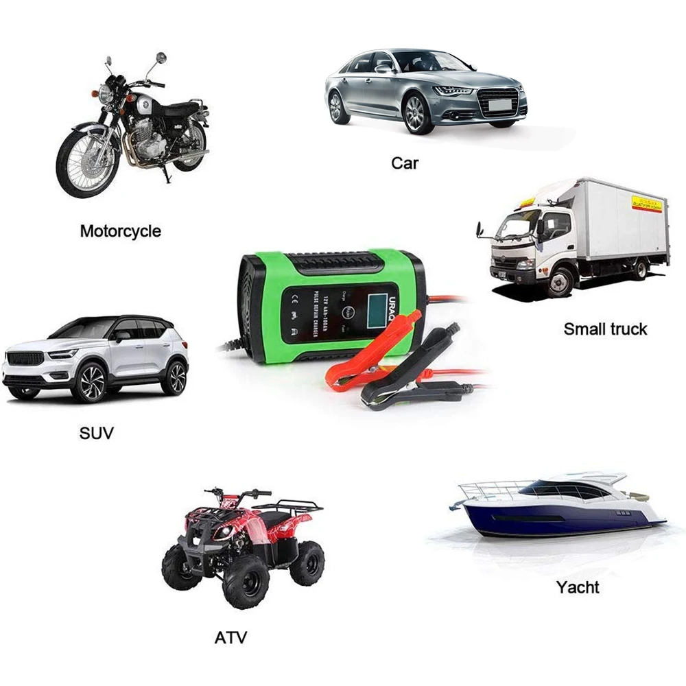 12V автомобиль Батарея Зарядное устройство цифровой ЖК дисплей Дисплей