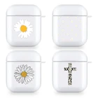 Дейзи эстетическое полностью покрыто рисунками подсолнуха наушники чехол для Apple AirPods 1 2 мягкий прозрачный чехол из материала TPU для Аксессуары для Airpods