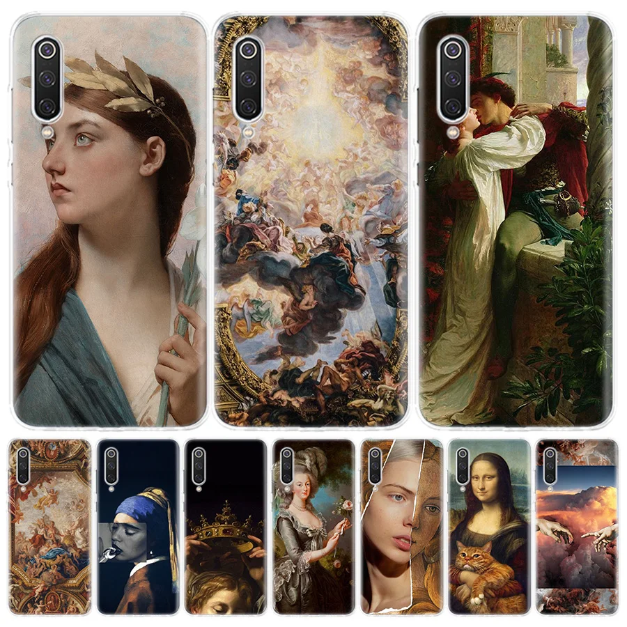 Famous painting Adorable angel Art Phone Case For Xiaomi Mi 12X 11i 12 11 Lite 11T Pro 9T 8T 10 9 8 Ultra 5X 6X 5G Capa Cover