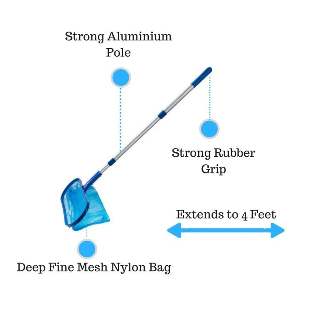 

Swimming Pool Salvage Net Leaf Blower Fine Mesh Pool Net Professional Pool Skimmer Cleaning Pool Rake Pool