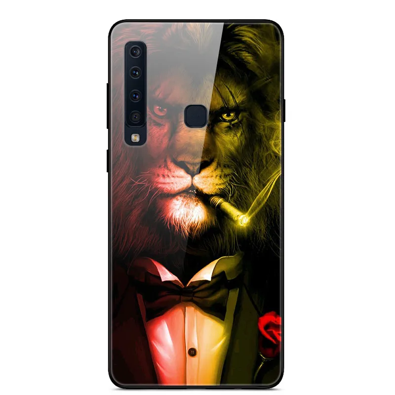 Чехол из закаленного стекла для samsung Galaxy A9, чехол с планетой космосом, стеклянный чехол на заднюю панель для samsung A9 A920F A920 A9S, чехол - Цвет: 41