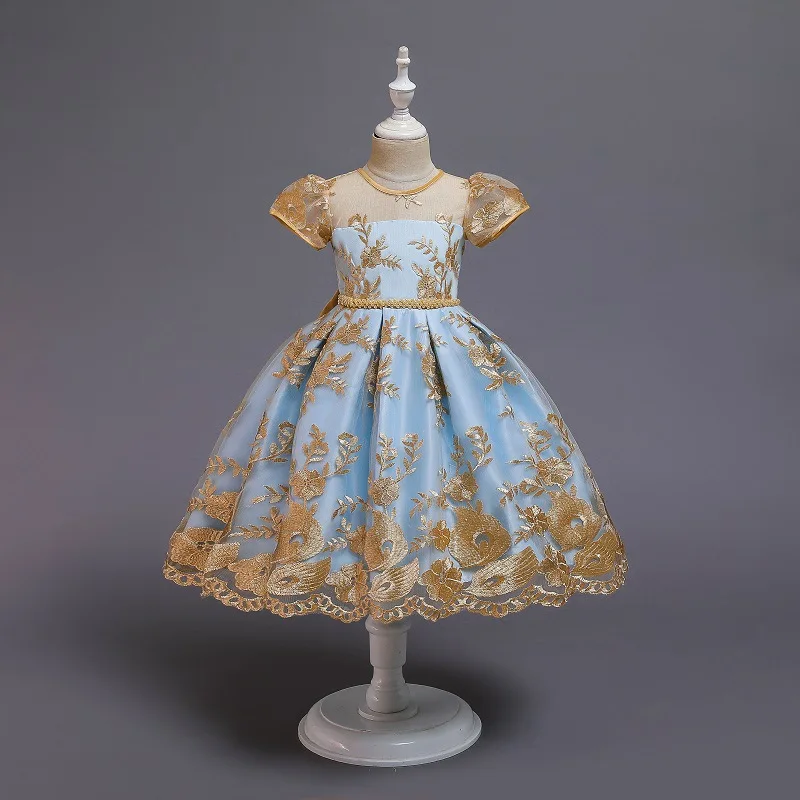 Детское платье для сцены принцессы девочек маленьких Вечерние Платья с