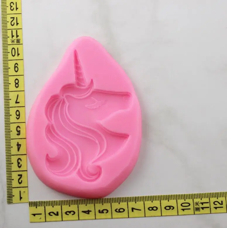 В форме единорога Фондант для форм кекса торт 3D Еда Класс силиконовая форма