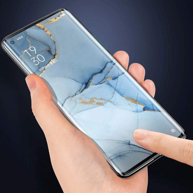 BoeYink УФ жидкий клей стекло для OPPO Reno 3 Pro 100D Защита экрана Find X Realme X2 5 2 Z | Мобильные