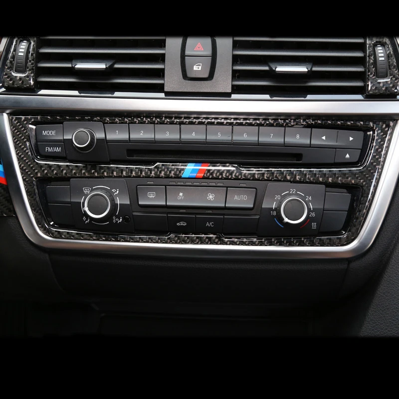 Для BMW F30 F31 F32 F33 F34 F36 панель управления автомобилем из углеродного волокна крышка