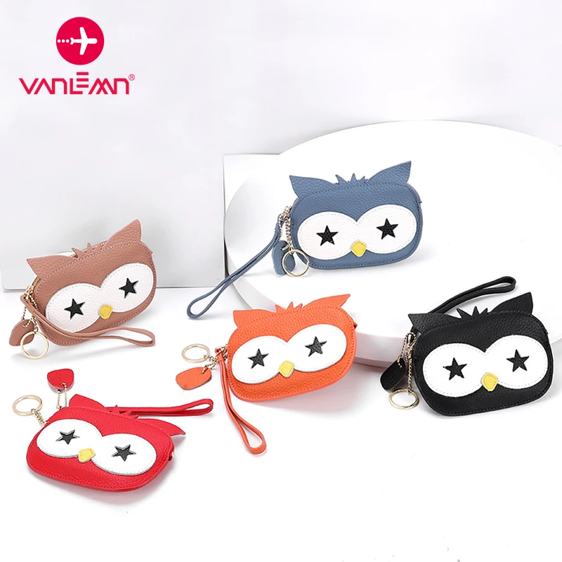 

Girls Wallet Cute Keychain Coin Purses Female Genuine Leather Ladies Wallet Purse Luxury Women Card Holder Change Purse Student