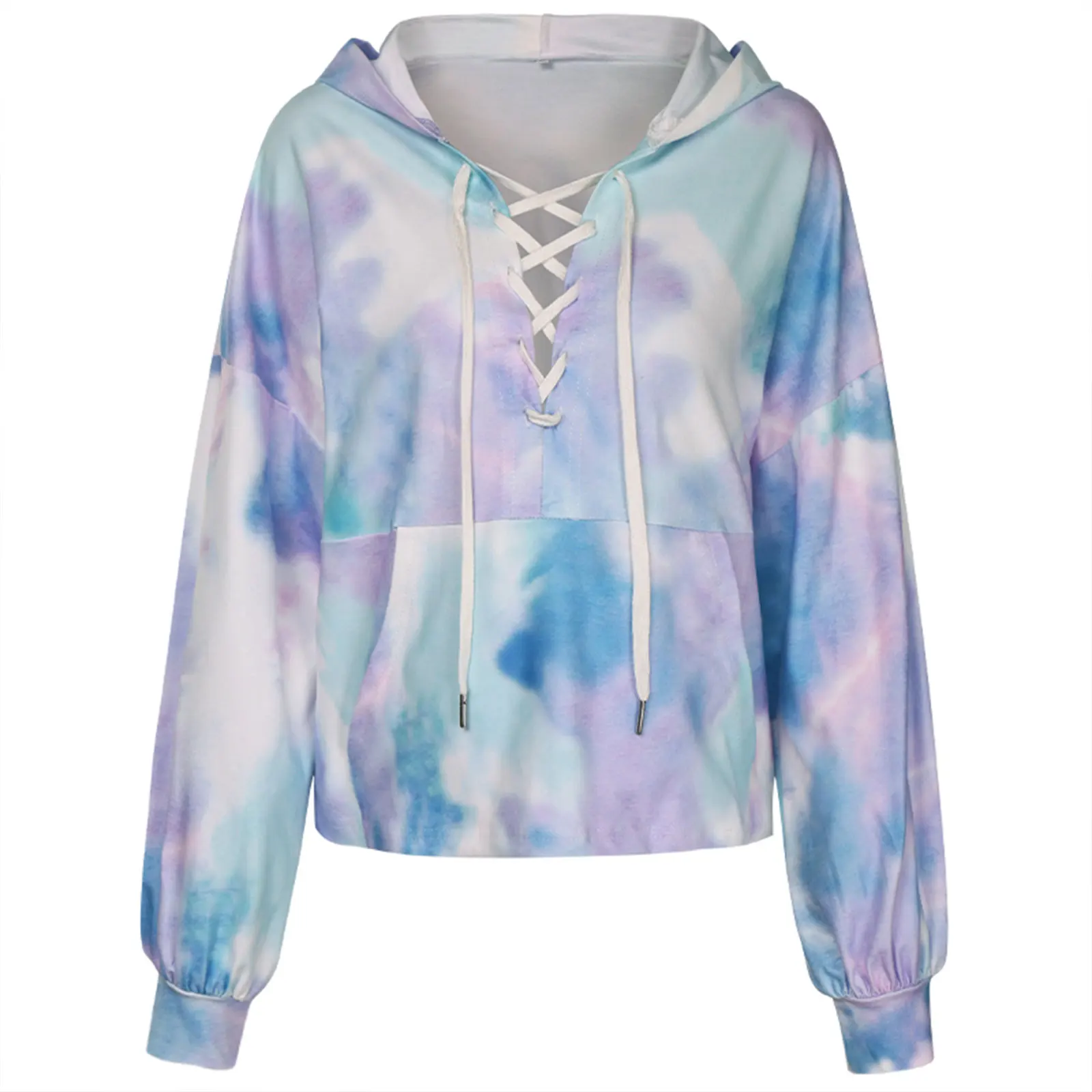 

Women Fashion Tie-dye Hoodie Ladies Stylish Long Sleeve Top for Shopping Daily Wear Sweatshirts