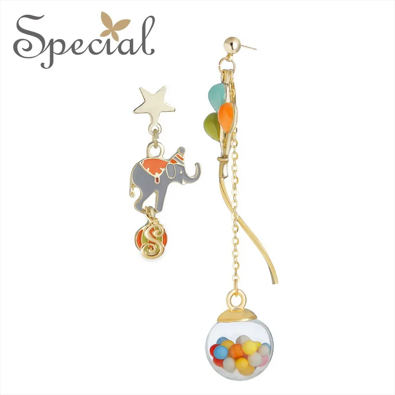 

SPECIAL European and American fashion Instagram girl style earrings earrings clip earrings girl lost amusement park S2485E