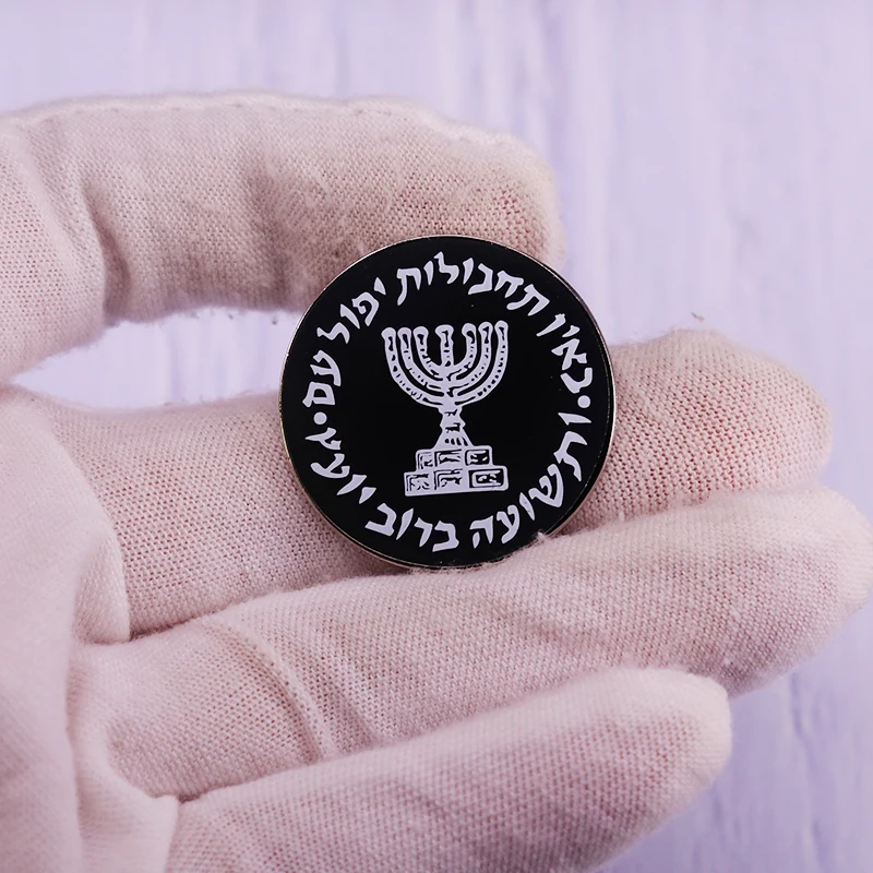 Фото Брошь на булавке из Израиля в стиле моссада значок института интеллекта и