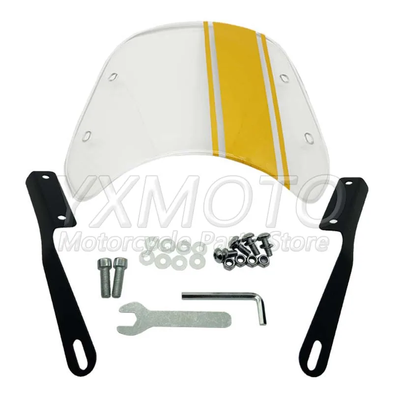 Цветная наклейка на лобовое стекло мотоцикла прозрачное подходит для Harley Honda Chuanqi