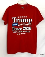 trump pence 2020 men t shirt red color size s 3xl