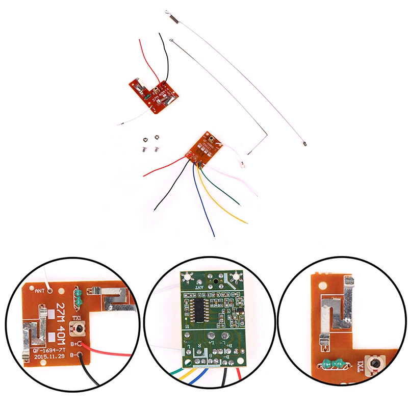 1 шт. 4CH RC дистанционный пульт 27 МГц контур платы PCB передатчик и приемник плата