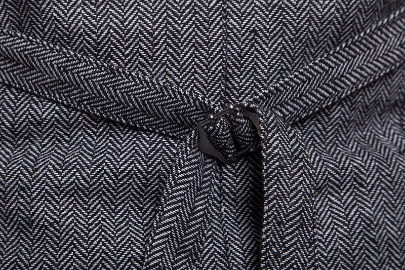 

Free Shipping Spring And Autumn New Herringbone Single Breasted Vest Suit Men's Slim Solid Color Vest Suit Vest Wedding MJ159