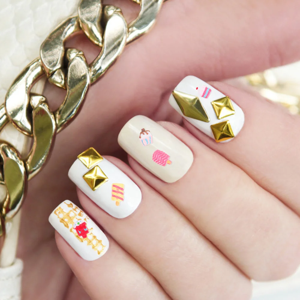 

1 Box of Nail Art Studs Delicate Nail Decorations Lovely DIY Manicure Decors