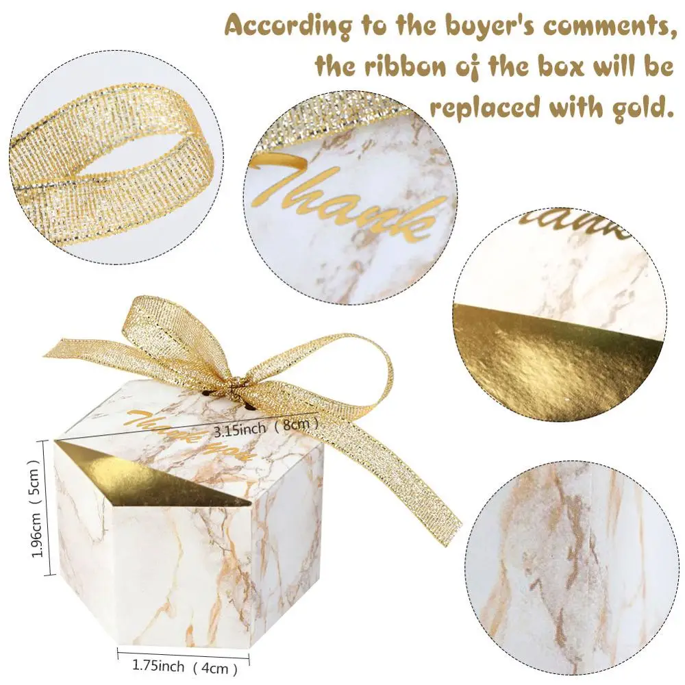 20 шт. мраморные коробки для конфет|Подарочные сумки и упаковка| |