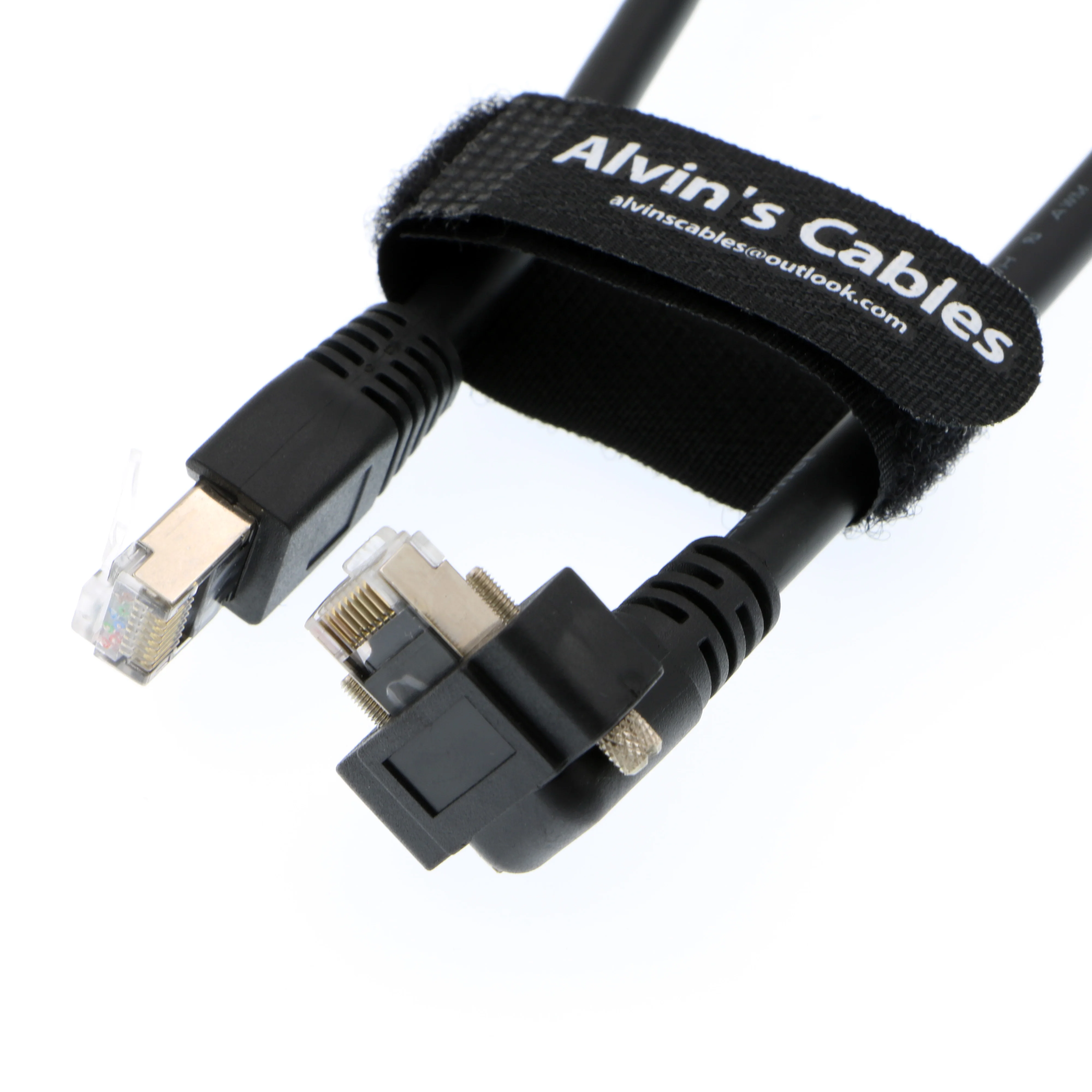 Кабель Alvin GigE Cat6 с винтовым замком горизонтальный и правый угол RJ45 DrC кабель для