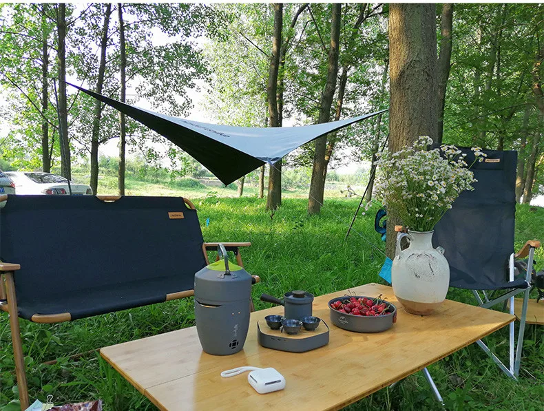 Naturehike shelter алмаз с серебряным покрытием небо занавес тент Сверхлегкий, портативный Кемпинг непромокаемый солнцезащитный крем Открытый Зонт