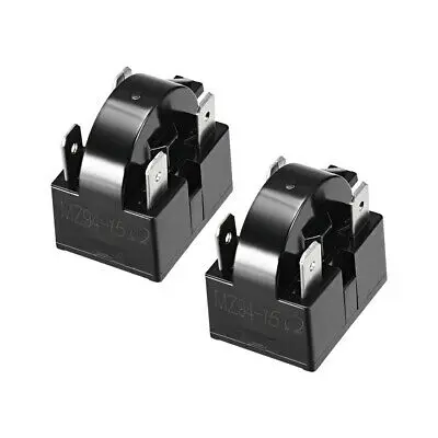 

2 предмета 15 Ом 4 Pin холодильник стартер PTC реле черного цвета