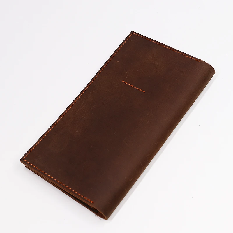 100% натуральный кожаный дорожный кошелек Обложка для паспорта мужчин мужской