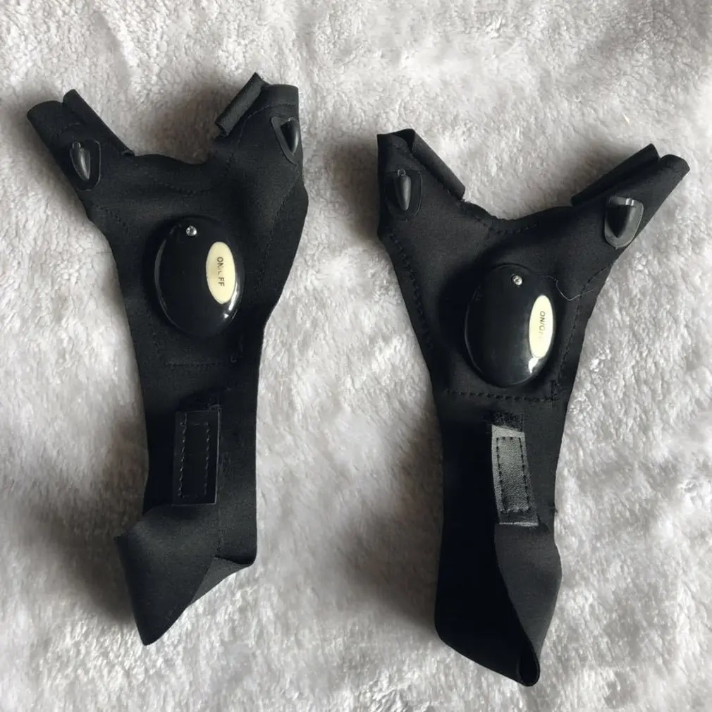 Светодиодный светильник вспышка перчатки Ночной без пальцев для ремонта рыбалки