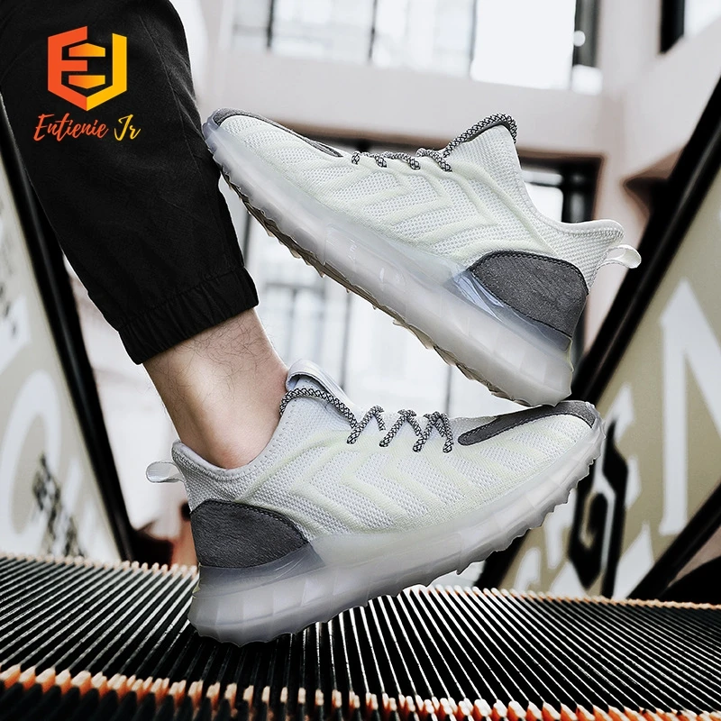 

Etienne Jr Men Spring Blade Sneakers Flying Woven Mesh Running Shoes Fashion Trendy Platform Casual Height Increasing Gym Shoes