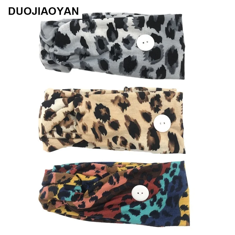 

Popular Color Leopard Print Elastic Cotton Mask In Europe And America