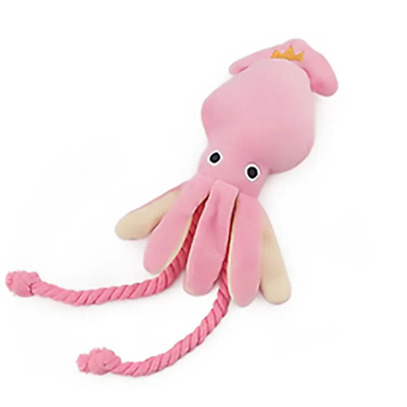 Милый кальмар животное телефон осьминог BB плюшевый питомец веревка для щенка