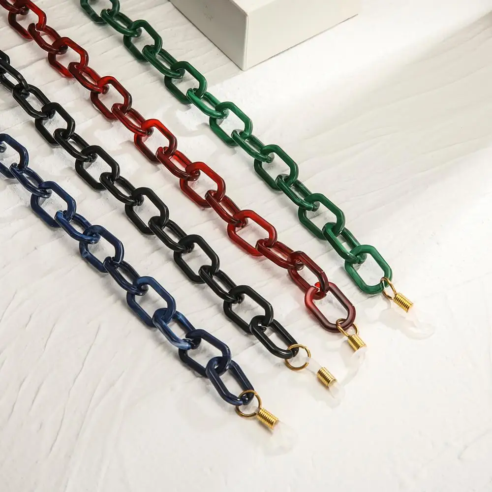 

Женский шнурок для очков, черный или синий акриловый шнурок для очков