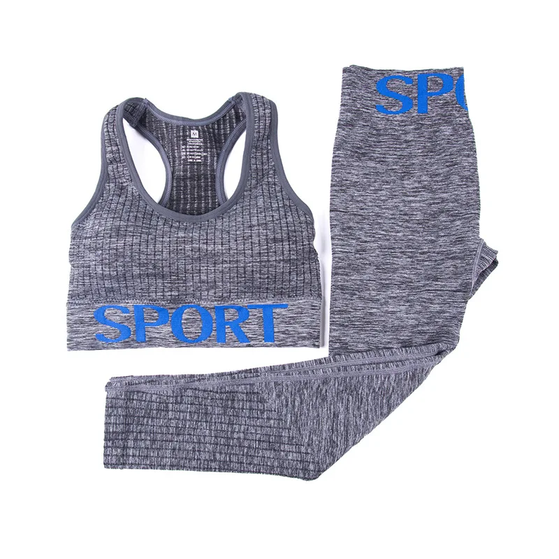 Yoga Set Sports Bra Leggings Women Gym Clothes Seamless Workout Fitness Sport Wear Sportswear Female Suit | Спорт и развлечения