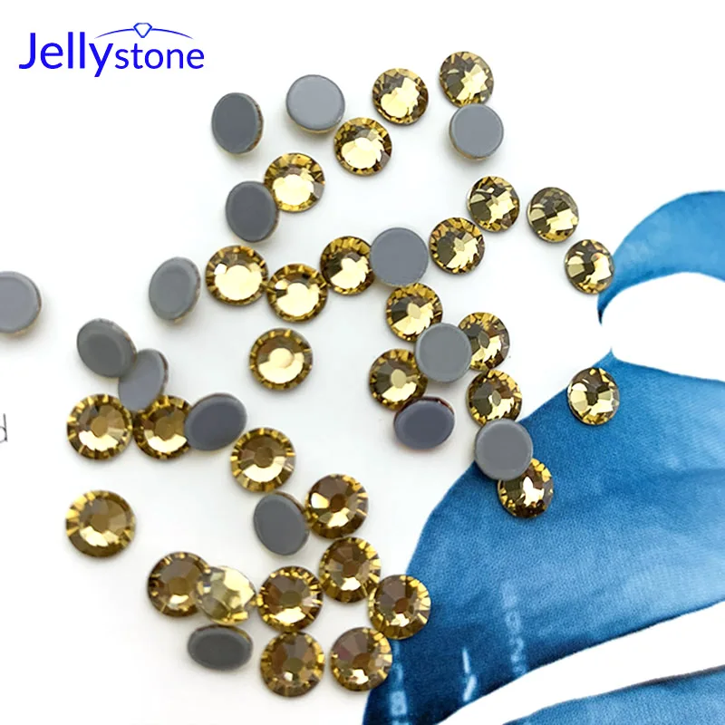 1440 шт. 2 мм плоский круглый металлический алюминий для горячей фиксации с клейкой