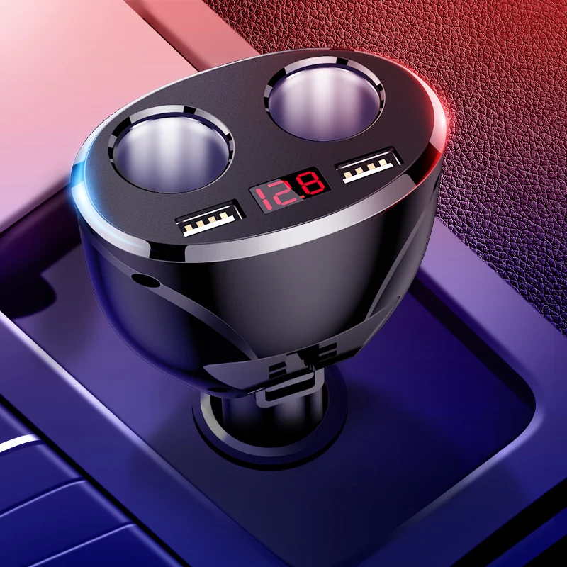 Автомобильное зарядное устройство LINGCHEN USB 3 4 а с расширенным разъемом для