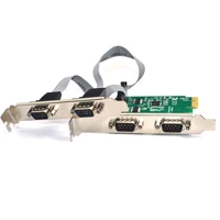 4 port serial pci express expansion card rs232 com 9 pin serial card pcie riser converter adapter for windows linux ax99100 chip