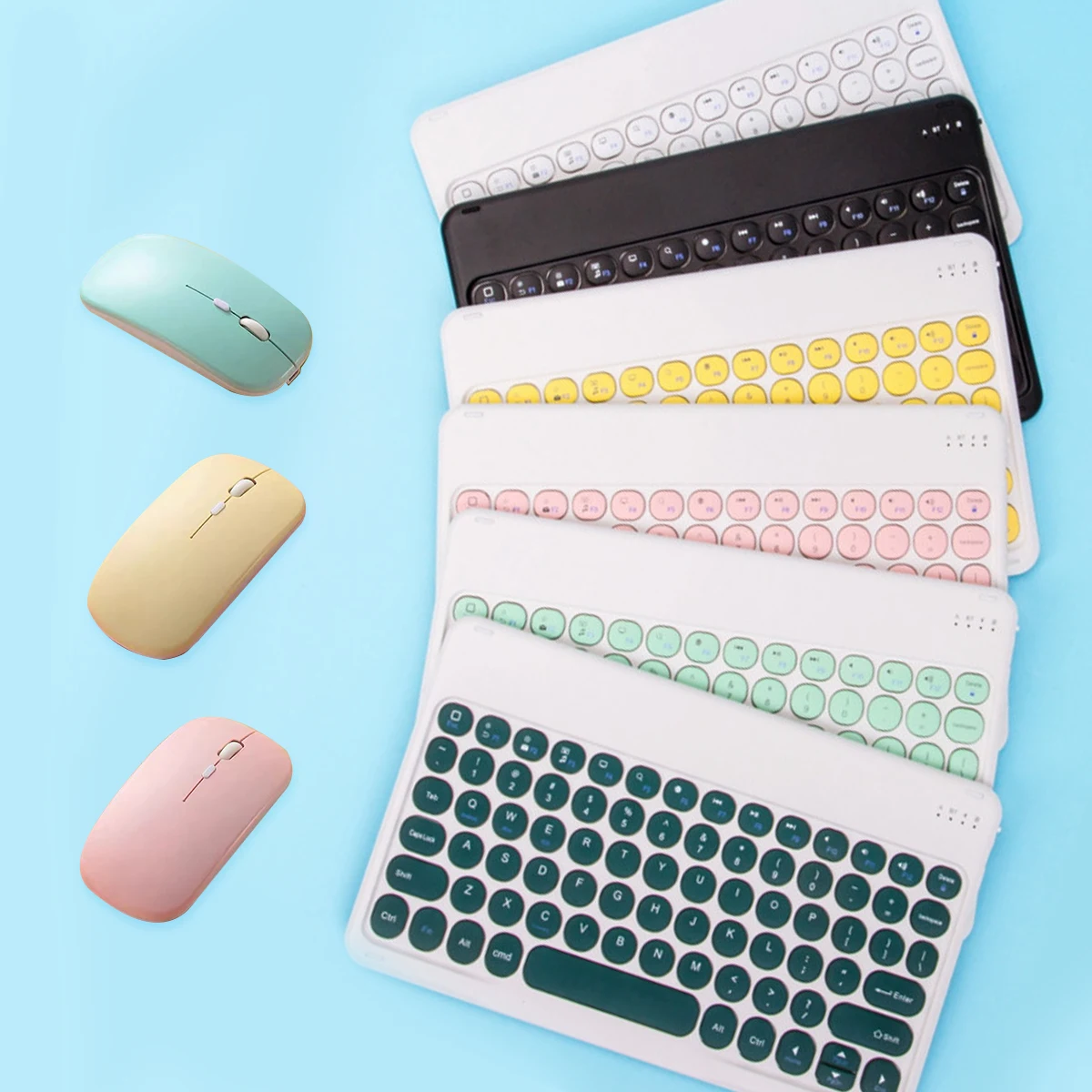 

For iPad pro Keyboard and Mouse Combo Wireless Bluetooth Keyboard and Mouse for iPad Xiaomi Samsung Huawei Tablet Android Phone
