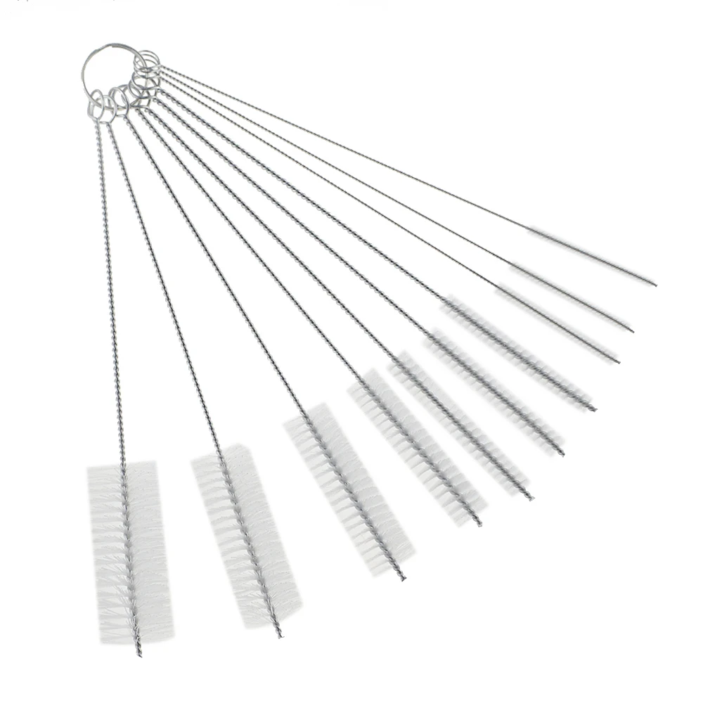 10 шт./лот многофункциональная щетка для очистки детской бутылочки из нержавеющей